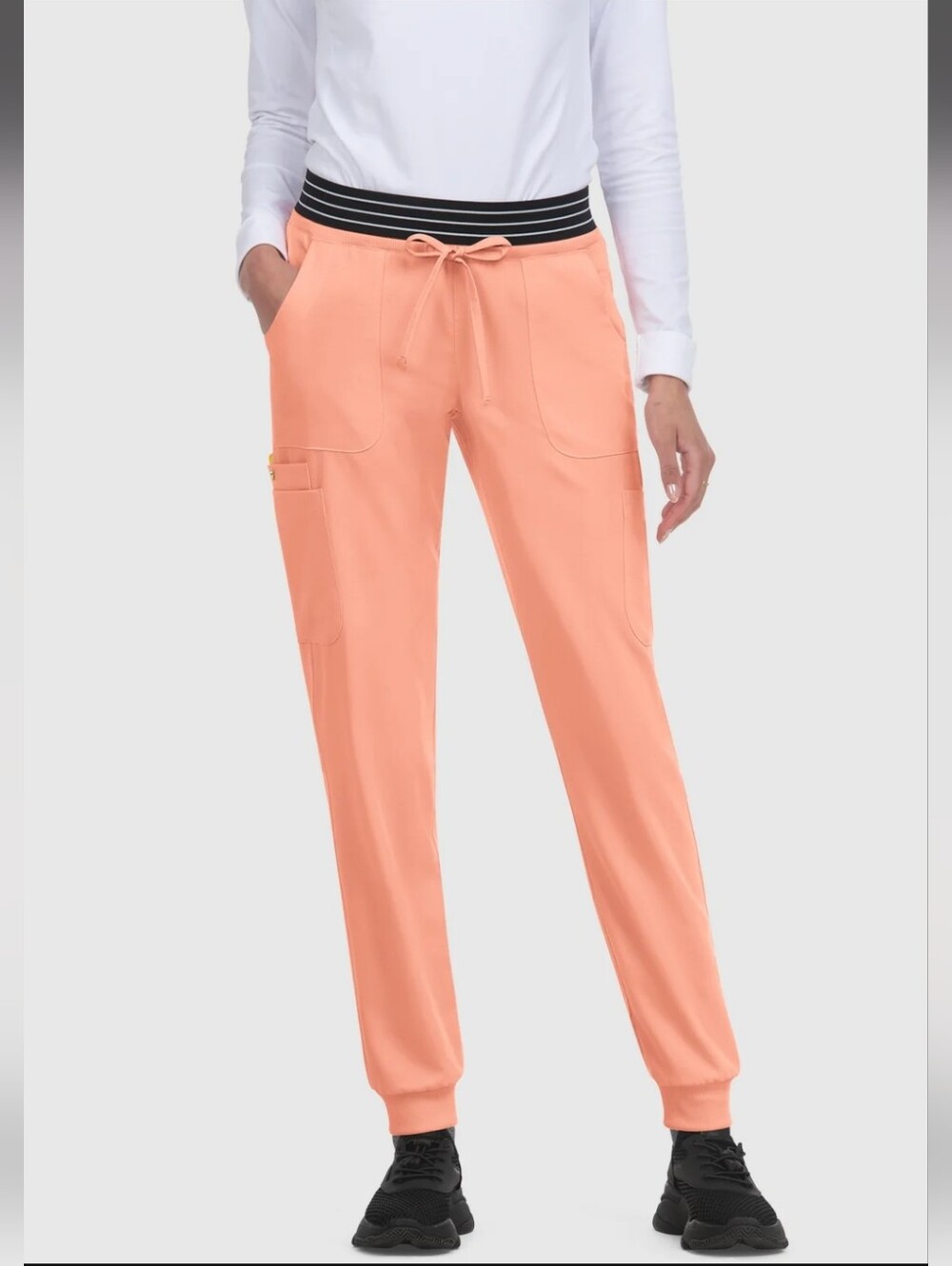 Koi x Betsey Johnson Hollyhock peach jogger Style Scrub Pants size Medium New